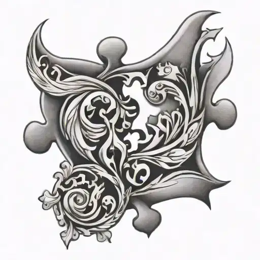 Puzzle Piece And Twin Flame