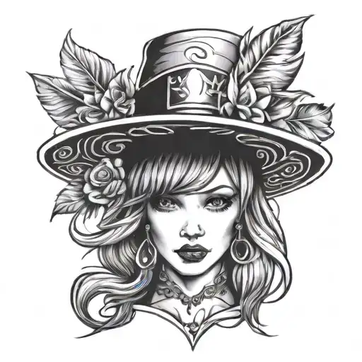 Lady Wearing Animal Hat