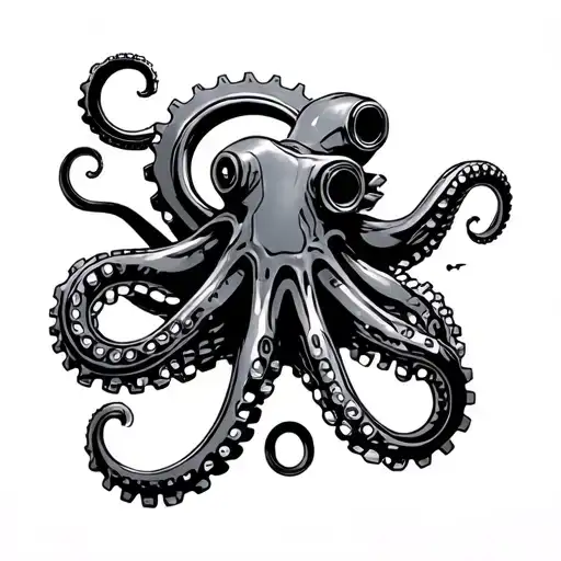 Industrial Octopus Gear Wheels Camaro Car