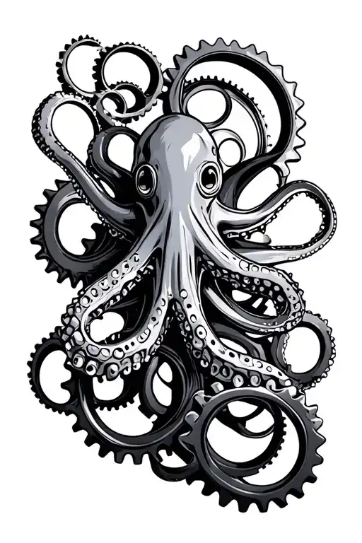 Industrial Octopus Gear Wheels Camaro Car