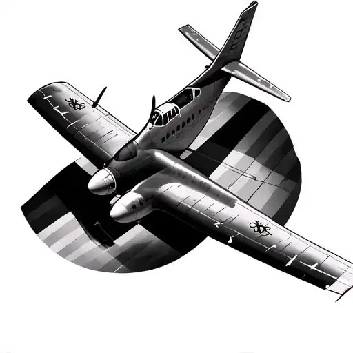 Country Flag Plane Inside