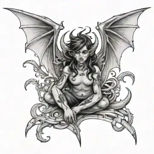 Two Little Angle With Demon Tales