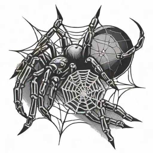 Small Gangsta Guns Spider Spider Web Minimalist