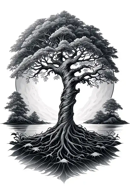 Tree Of Life On Calf