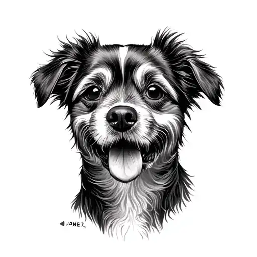 Dog Portrait Tattoo Of Your Love