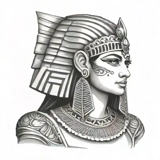 Cleopatra Portrait Facing Forward