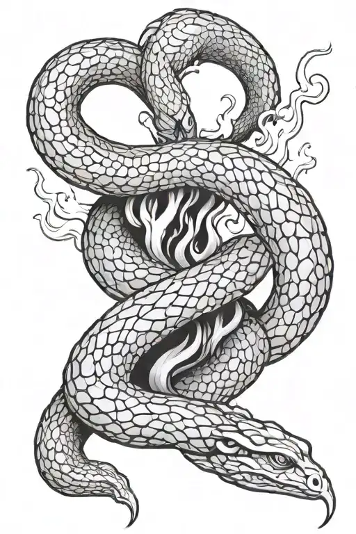 A Flaming Snake