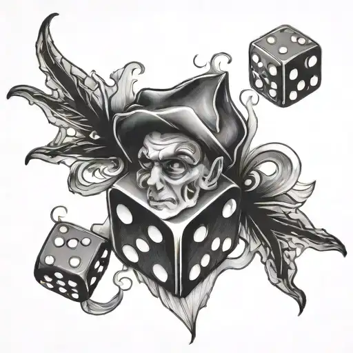 Jack Skillington With Dice Rolling