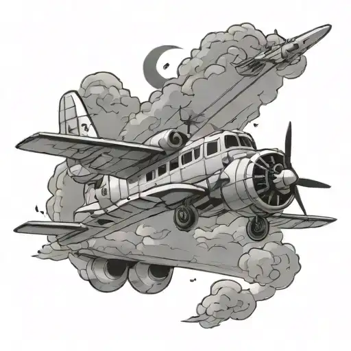 P3 Orion Airplane Flying