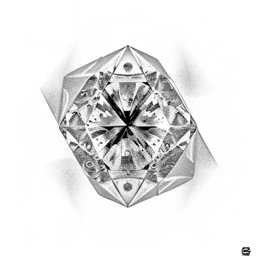A Piece Of Carbon Being Formed Under Pressure And Turned Into A Diamond