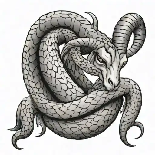 Snake Hug Goat