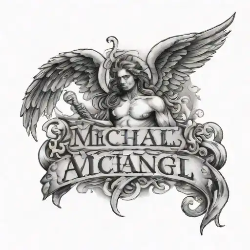 Arch Angel Michael Amor Fati Written Inside