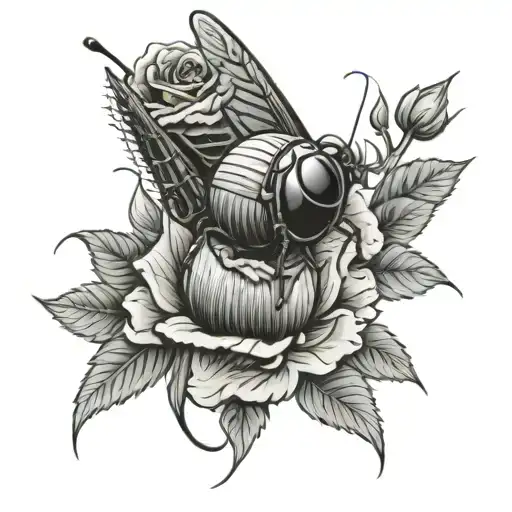 Cricket Made Of Roses