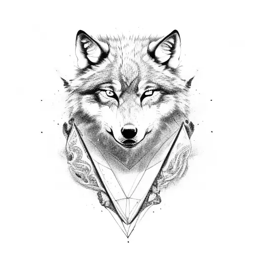 Three Headed Wolf With 666 On Each Forehead