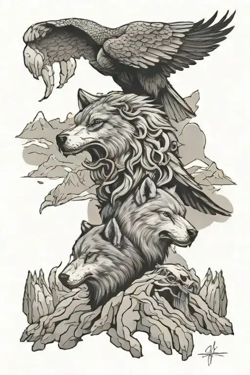 Wolf Eagle Mountains Skulls