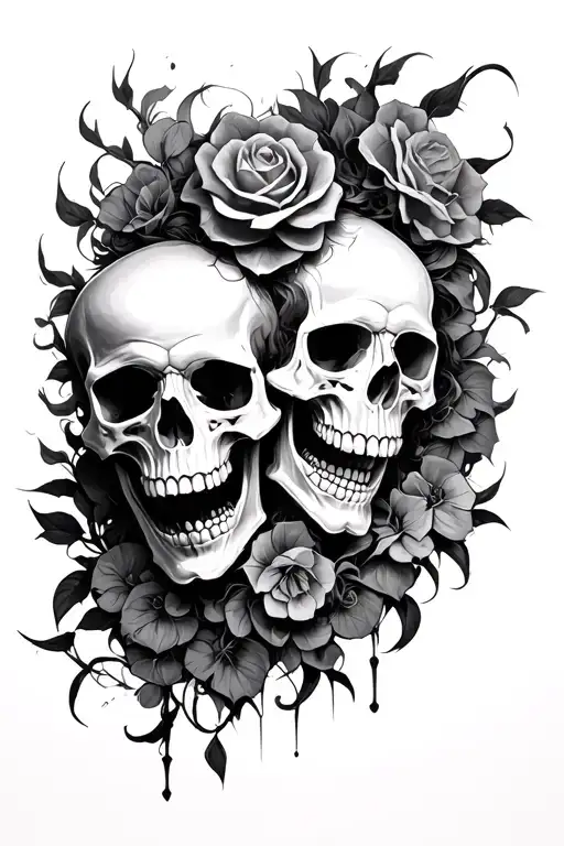 Hd With Skulls Representing Dark Periods