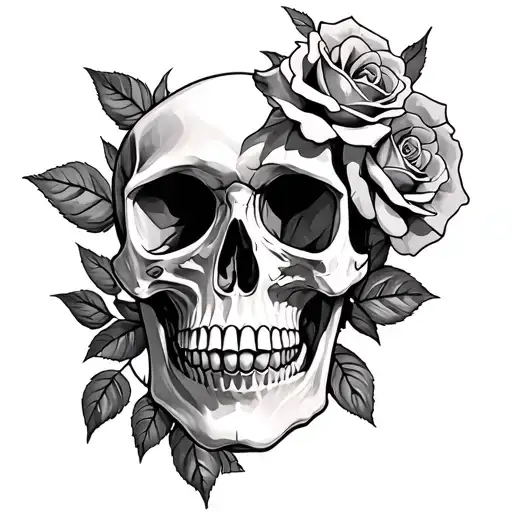 Skull And Roses
