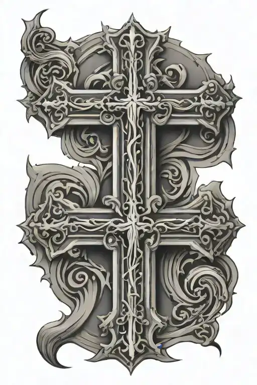 Cross Made From Jesus Christ Name