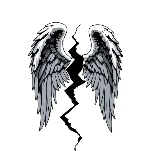 Patched Angel Wings Broken