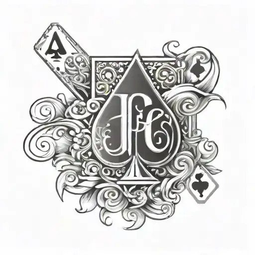 Poker Card With An F And S Letter On It