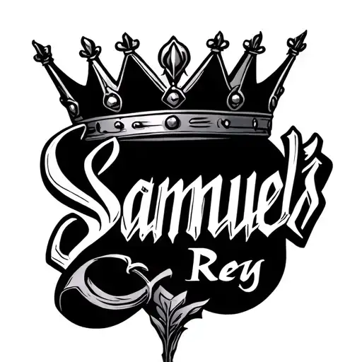 Samuel's Name With Crown Of Rey