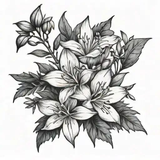 Gentian And Fir Plant On Angrenage