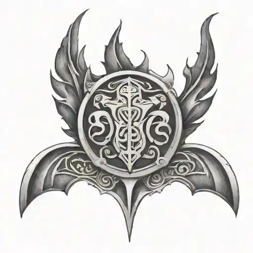 Norse Band With Batman Symbol Incorporated