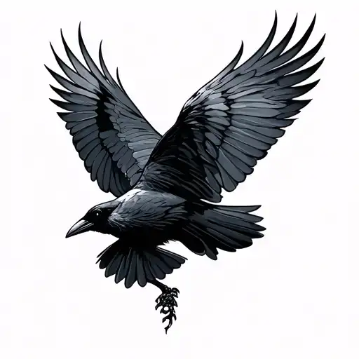 Crow Flying