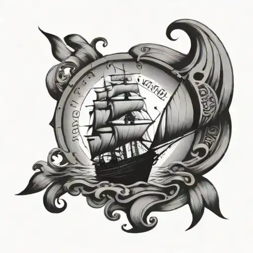 Ship Made Of The Letters Freedom In Symbols