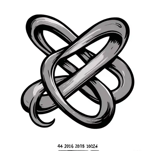 Date 04 2016 09 2018 10 2024 With Infinity Symbol Intertwined