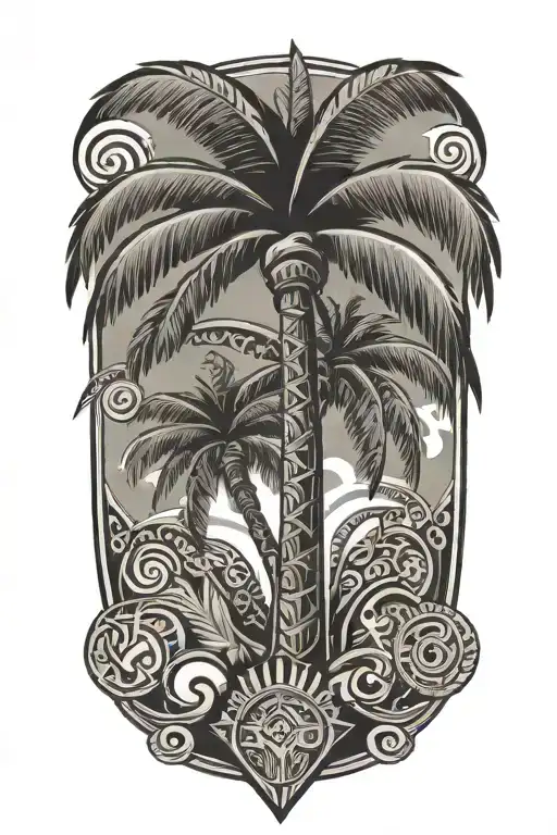 Palm Tree Taino Symbols