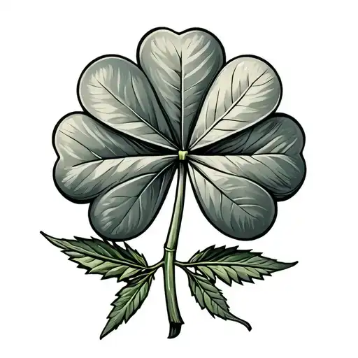 Marijuana Four Leaf Clover'