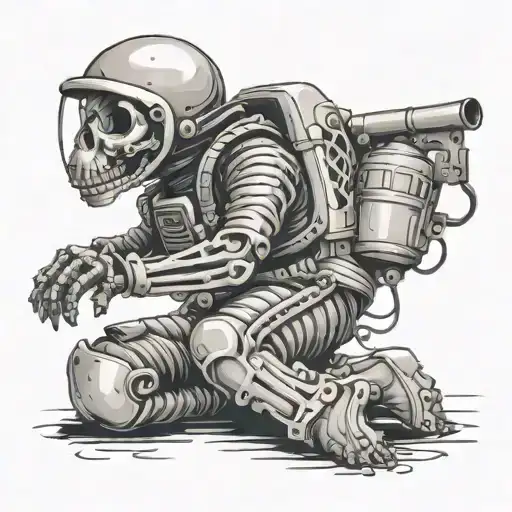 Skeleton In A Bomb Suit Saying Quit Your Bitching