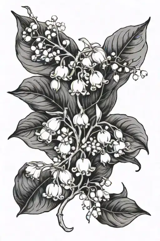 Lily Of The Valley And Hawthorn Gemini Zodiac Sign And Taurus Zodiac Sign Tattoo