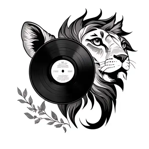 Vinyl Record Family Leo Zodiac Sign