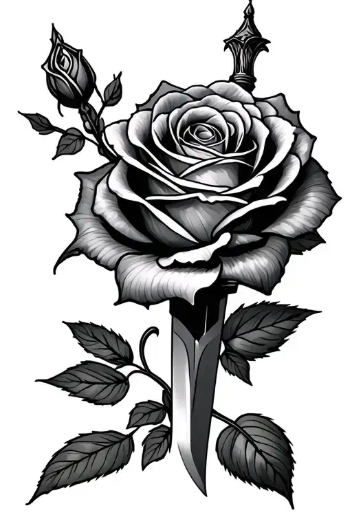 Dagger Through A Rose