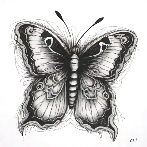 Fine Line Butterfly