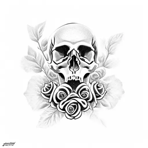 Skull And Roses