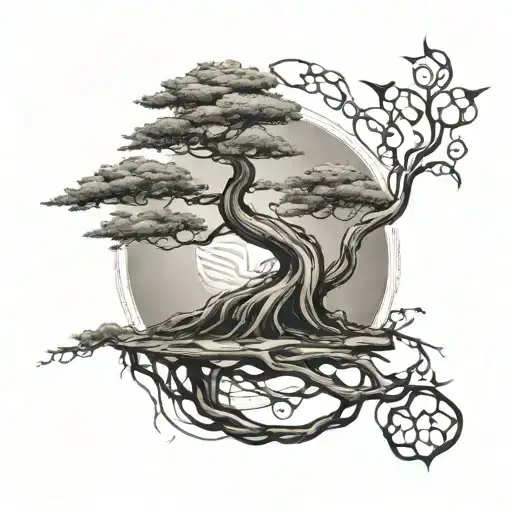 Dna Coils As The Roots Of A Bonsai Tree