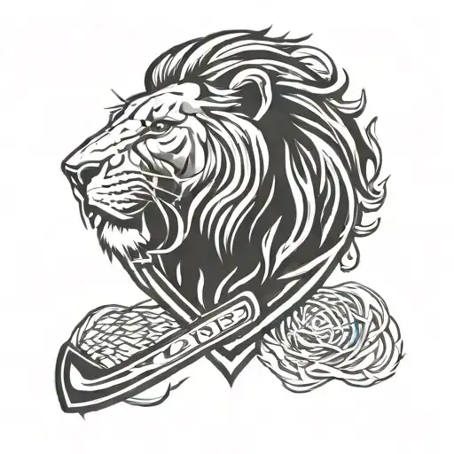 Icehockey Lion Head