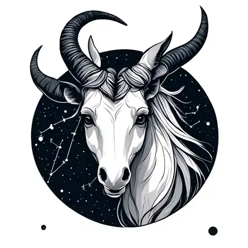 Capricorn Constellation With Virgo Constellation