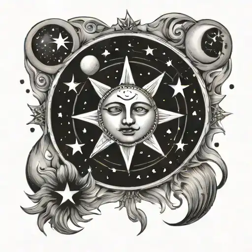 Sun And Moon And Stars