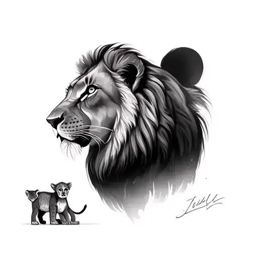Lion And Cub
