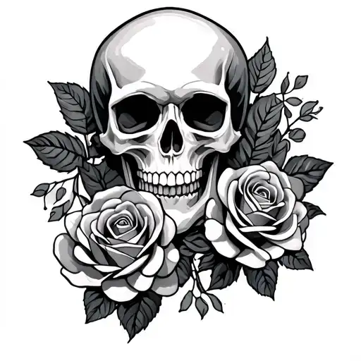 Skull And Roses
