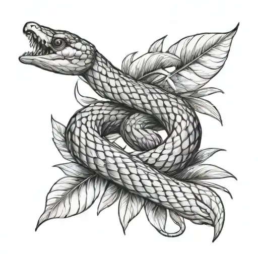 Olive Branch And Snake