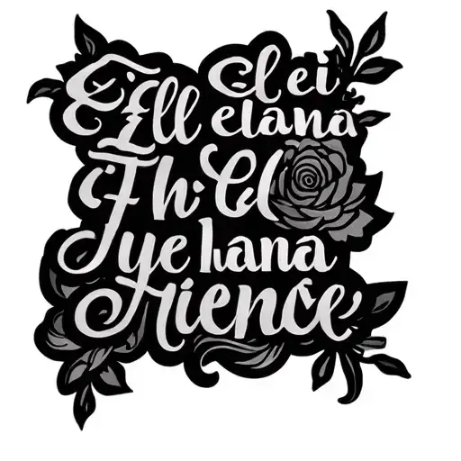 Eli Eli Lama Quote Spine Tattoo Featuring