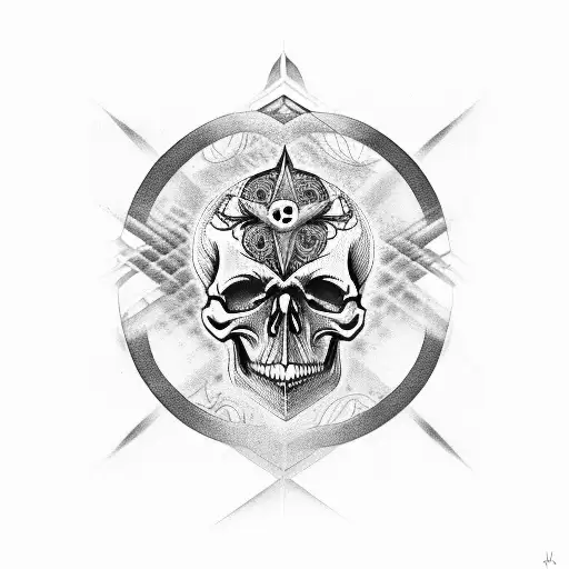 Skull And Hexagram