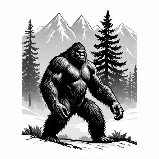 Bigfoot Mountains Forest Near