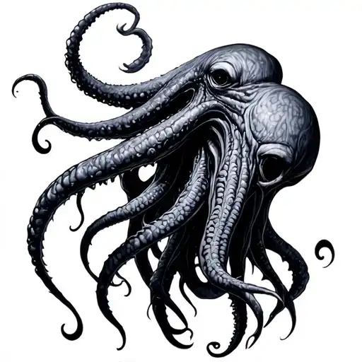 Cthulhu Black And Grey