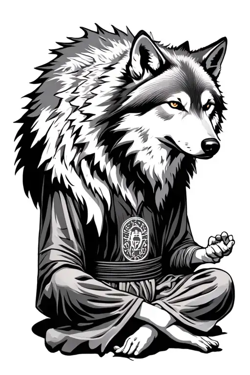 Star Wars Lothwolf Wolf And Jedi Meditating Figure